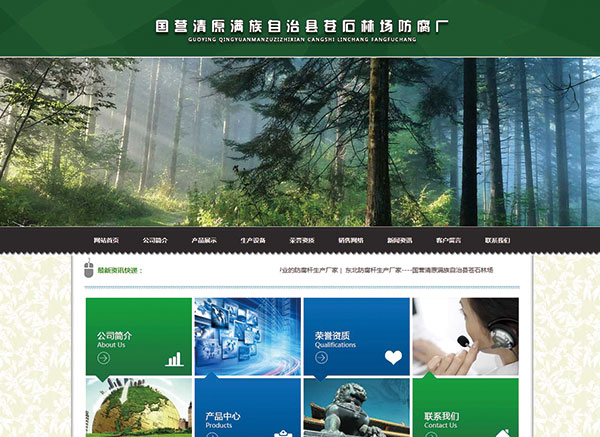 國營(yíng)清原滿族自治縣蒼石林場(chǎng)防腐廠